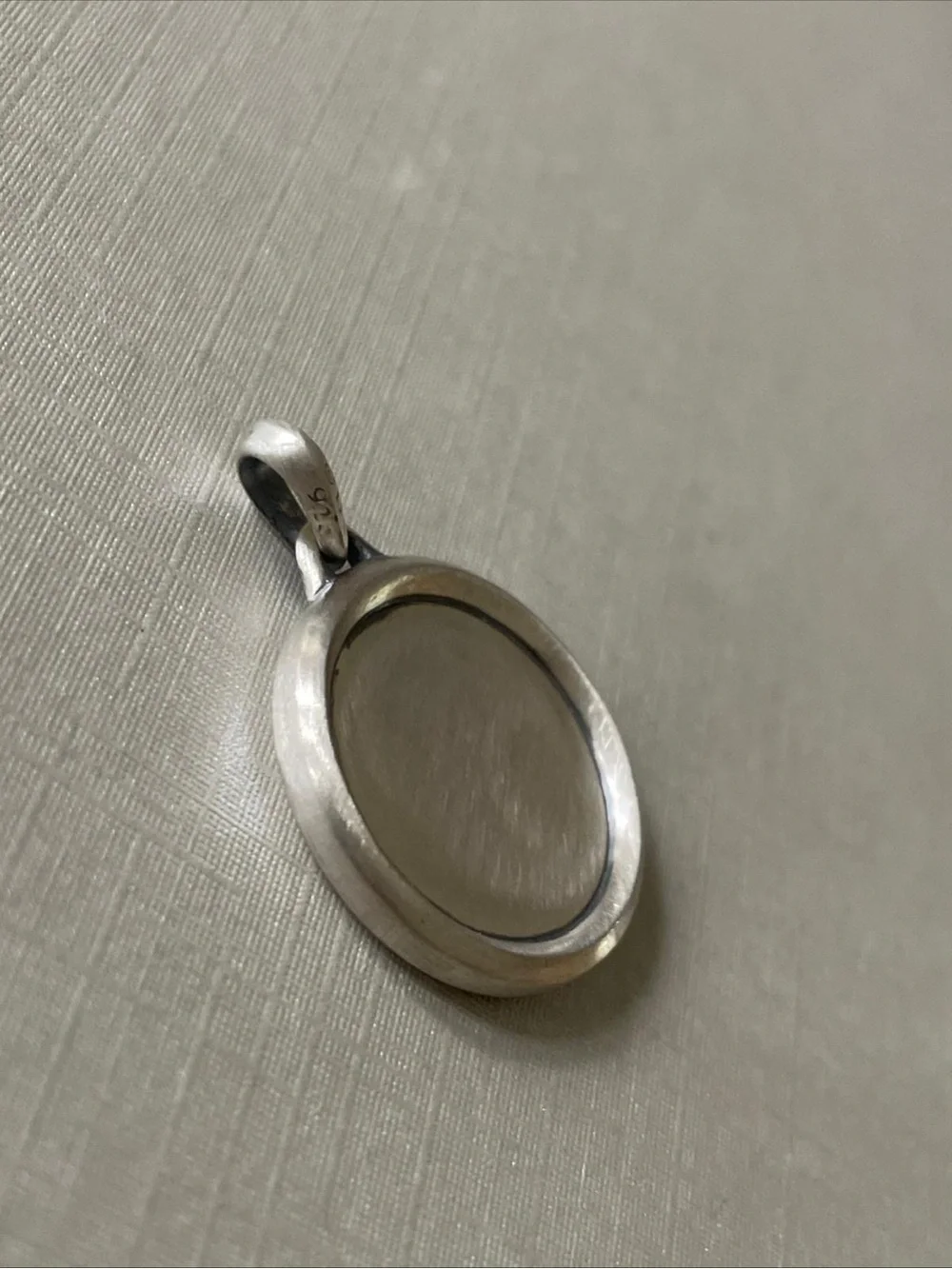 Sterling Saint Christopher Round Medal Pendant - Sterling Silver Tone